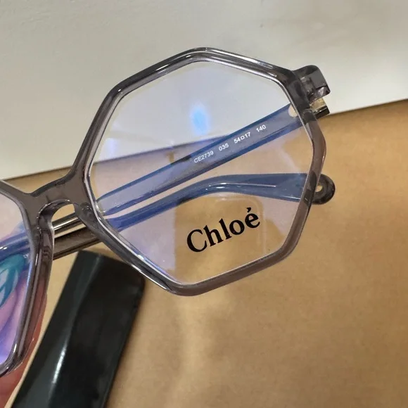 Chloé Hexagonal Gray Optical Glasses CE2739 - Picture 9 of 9